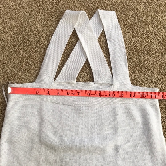 LOFT Size SP white knit Tank top - Picture 6 of 8